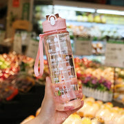 Botella con recordatorio para hidratación
